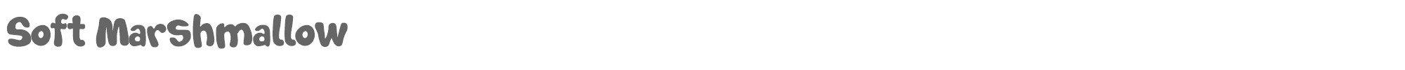 Soft Marshmallow Soft Marshmallow.otf font preview